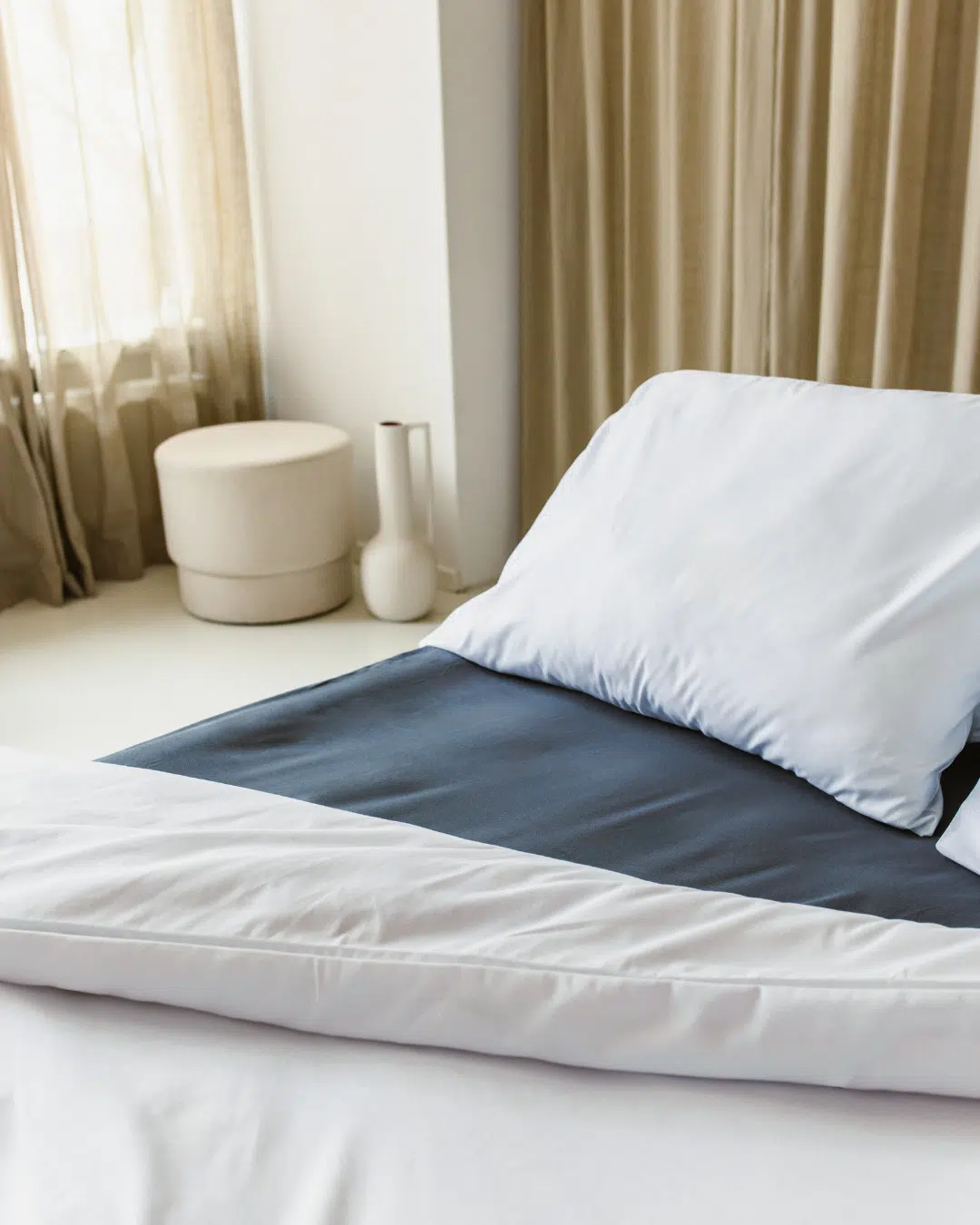 Balken bed van massief eikenhout
