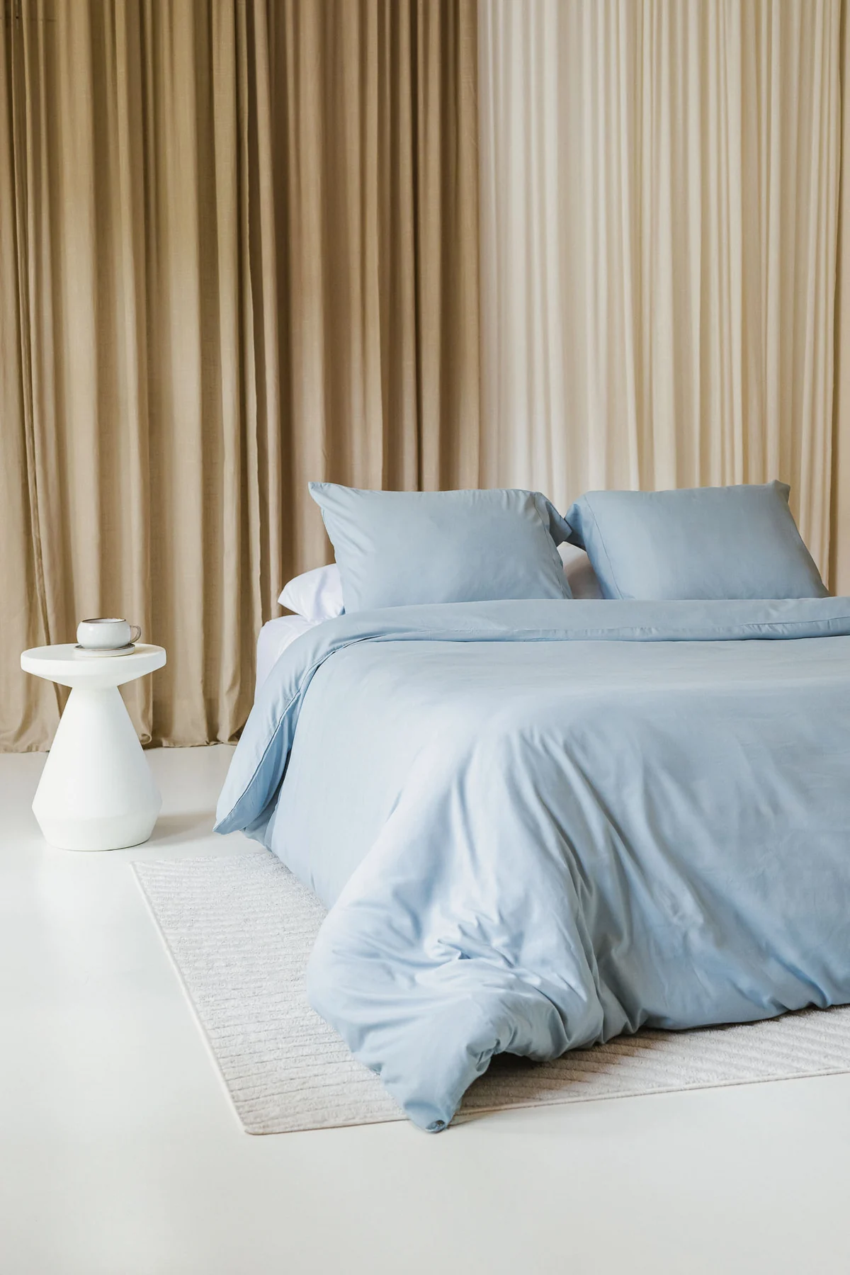 Blauw beddengoed van 100% Egyptisch katoen